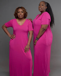 Going to the Maxi| Maxi Dress (Magenta)